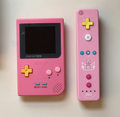 Custom Painted Gameboy Shell (Princess Peach Theme)